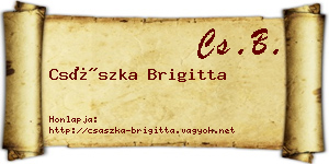 Császka Brigitta névjegykártya